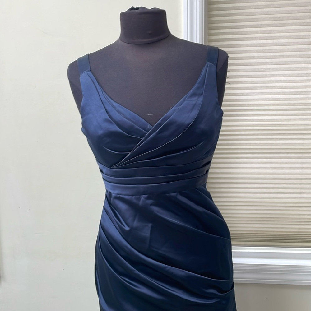 Bill Levkoff Navy Formal Gown